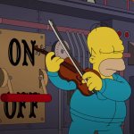 Homer Simpson Playing The Violin