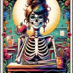 Tarot Skeleton | The Teacher