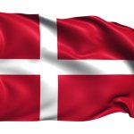 Bandera de Dinamarca Denmark flag