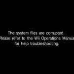 wii system files are corrupted