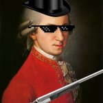 MOZART DROPPED A NEW SONG | RUFFIAN LIFE IN SALZBURG; PARENTAL ADVISORY; EXPLICIT LYRICAL WORDS | image tagged in mozart | made w/ Imgflip meme maker