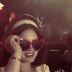 Lana del rey heart shaped sunglasses GIF Template