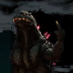 Godzilla flips the bird