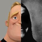 Double life but Mr incredible template