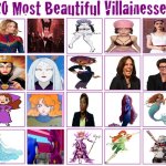 20 most beautiful villainesses | image tagged in most beautiful villainesses,villains,evil,beautiful woman,media,comics/cartoons | made w/ Imgflip meme maker