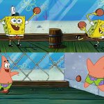 SpongeBob and Patrick to way ticket to pain