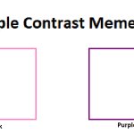 Pink Purple Contrast Meme Template