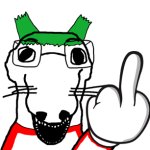 4chan yotsuba soyjak middle finger