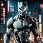 White power ranger black panther mixed