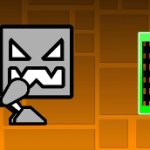 Confused Geometry Dash Robot template