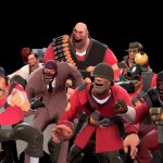 All 9 tf2 mercs laughing at you