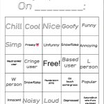 My Opinion On ________: Bingo by Andika V2 meme