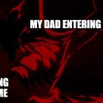 I'm supposed to be doing my homework | MY DAD ENTERING MY ROOM; ME MAKING THIS MEME | image tagged in scary stolas,dad,helluva boss | made w/ Imgflip meme maker