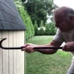 Guy hits himself with crowbar GIF Template