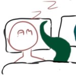 AM sleeping with green kobold(who might this be)