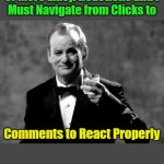 Salutes (Cubed) | When Someone Posts a Meme 

or GIF So Good It Inspires Two 

or More Emoji Reactions and I 

Must Navigate from Clicks to; Comments to React Properly; OzwinEVCG; Salutes (Cubed) | image tagged in bill murray well played sir,memes,props,gifs,social media,reactions | made w/ Imgflip meme maker