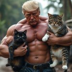 Trump Rambo Cat