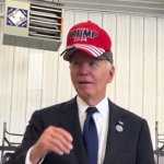 Biden Wears Trump Hat meme