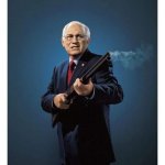 Dick Cheney with a shotgun