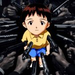 Baby Shinji guns meme