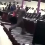 guy walks ominously on treadmill GIF Template