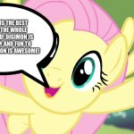 Fluttershy loves playing and Watching Digimon | DIGIMON IS THE BEST ANIME IN THE WHOLE WIDE WORLD! DIGIMON IS FUN TO PLAY AND FUN TO WATCH! DIGIMON IS AWESOME! | image tagged in very happy fluttershy mlp,digimon | made w/ Imgflip meme maker