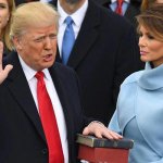 Trump Inauguration Melania YAFI stare meme