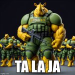 Judoon if they were Brazilian | TA LA JA | image tagged in brujoon the yellow judoon | made w/ Imgflip meme maker