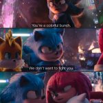 Sonic 3 Knuckles want to fight meme