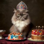 Birthday cat meme