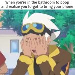 This is going to be a nightmare. | When you're in the bathroom to poop and realize you forgot to bring your phone | image tagged in bathroom,phone | made w/ Imgflip meme maker