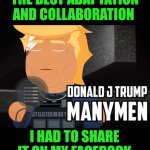 Funny | SO FAR THIS IS THE BEST ADAPTATION AND COLLABORATION; I HAD TO SHARE IT ON MY FACEBOOK AFTER I WATCHED IT | image tagged in funny,50 cent,trump,song,rap,survivor | made w/ Imgflip meme maker