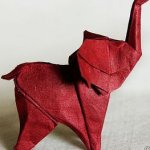 Red Paper Elephant