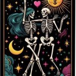 Tarot Skeleton | The Lovers