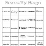 LGBTQ Pride Sexuality Bingo