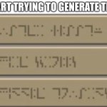 ai text | AI ART TRYING TO GENERATE TEXT: | image tagged in minecraft enchating table,ai art,enchanting table,minecraft,minecraft enchanting table,ai generated | made w/ Imgflip meme maker