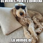 Cool | Yo en la chamba, cuando es VIERNES, PUENTE y QUINCENA; Lo vemos el MARTES mi Lic | image tagged in cool | made w/ Imgflip meme maker