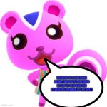 Even Peanut loves to Play and Watch Digimon | DIGIMON IS A AWESOME ANIME FRANCHISE! DIGIMON IS FUN TO PLAY AND FUN TO WATCH! DIGIMON IS THE BEST! | image tagged in happy peanut animal crossing | made w/ Imgflip meme maker