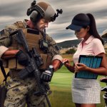 Navy SEAL Checks Tee Time