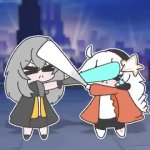 Stelle and Kiana bonk each other GIF Template