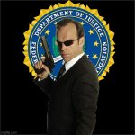 Agent Smith FBI black background