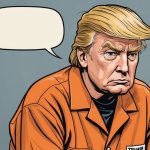 Trump in Prison Caricature