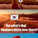 south learning something | EVERYTHING THE LIGHT TOUCHES IS MINE-UH I MEAN OURS; THATS WHERE YOUR BROTHER IS | image tagged in memes,simba shadowy place | made w/ Imgflip meme maker