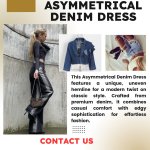Asymmetrical Denim Dress