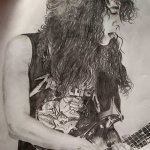 Kirk Hammett drawing (Metallica) | image tagged in drawing,art,metallica,metal,guitar,rockstar | made w/ Imgflip meme maker