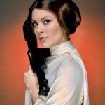 Princess Leia | image tagged in princess leia,cosplay,memes,girls with guns,rebel,star wars | made w/ Imgflip meme maker