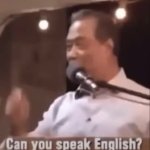 he do speak English GIF Template