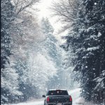 Snowy drive