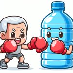 Water Bottle boxing with Joe Biden meme