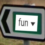 Fun stream sign